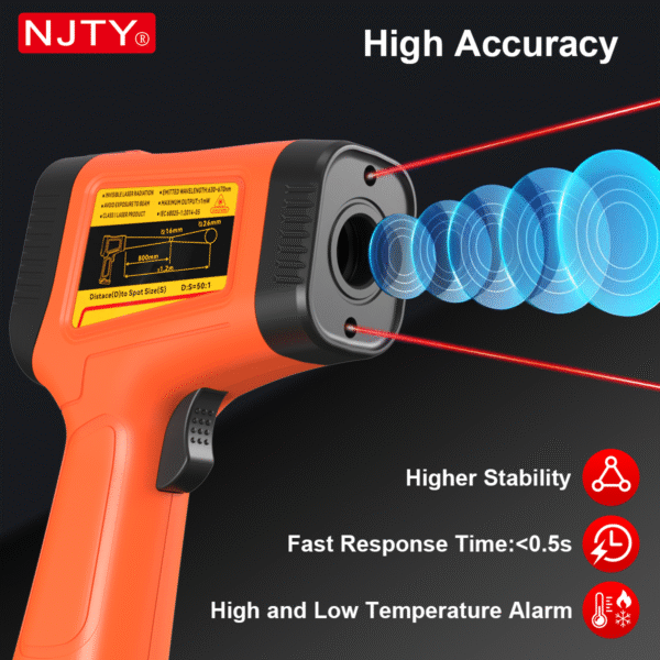 FDA-Cleared Dual-Mode Forehead + Surface Thermometer