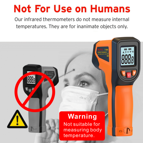 Laser Thermometer Gun for Cooking, Grills, BBQ & Pizza Ovens
