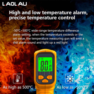 Laser Thermometer Gun for Cooking, Grills, BBQ & Pizza Ovens