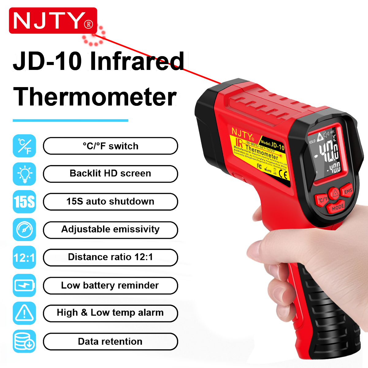 Automotive Fault Thermometer Gun