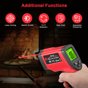 Automotive Infrared (IR) Thermometer for Coolant, Tires & Brakes