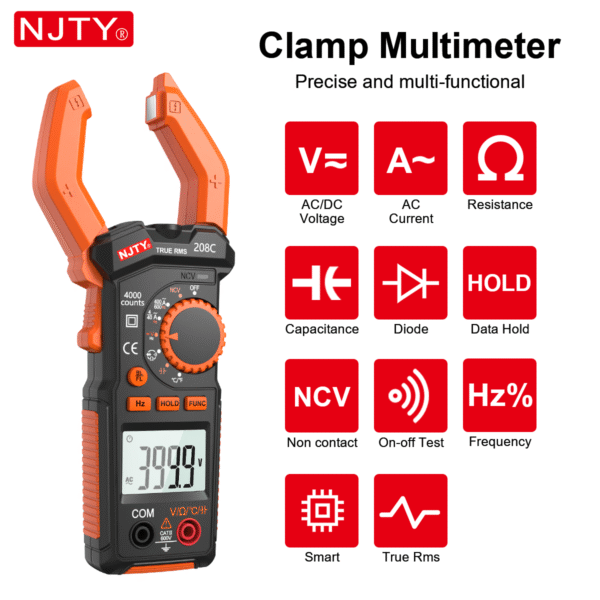 Industrial electrician clamp meter